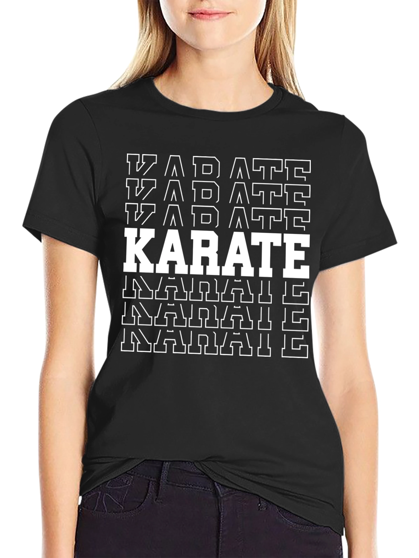 Karate Graphic T-Shirt - Black Martial Arts Tee