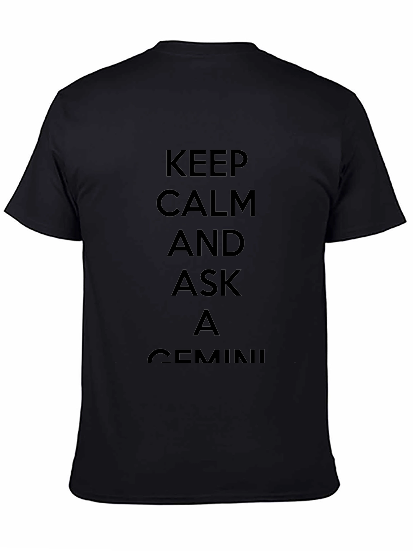 Keep Calm Gemini Black T-Shirt