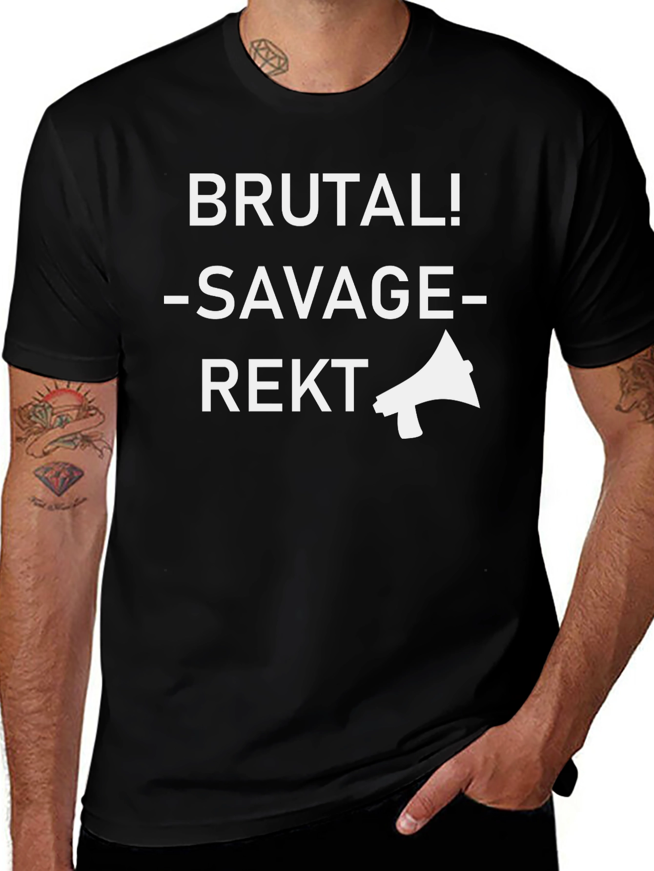 Brutal Savage Rekt Graphic T-Shirt - Gamer Apparel
