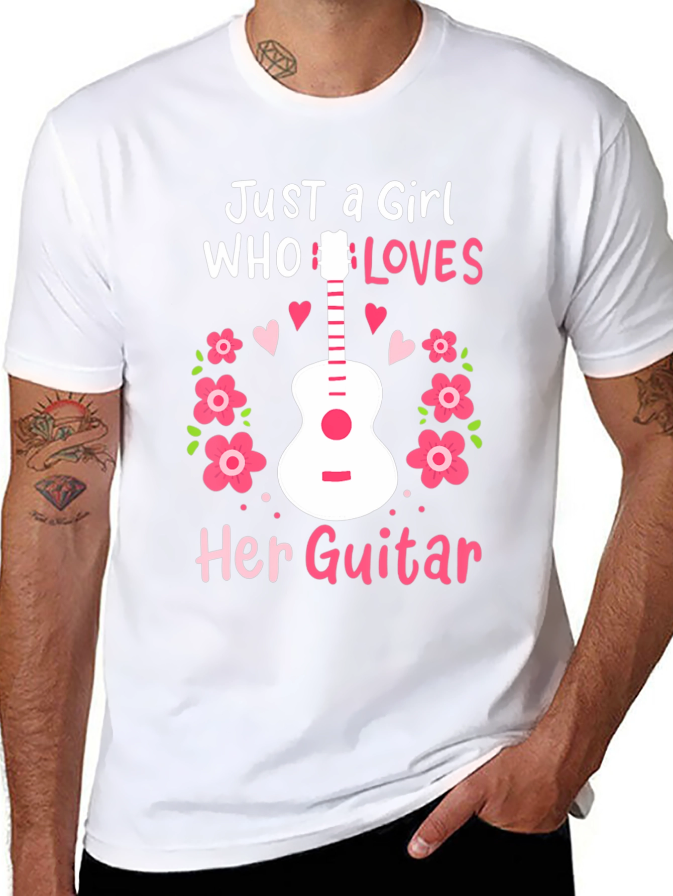 Just A Girl Who Loves Her Guitar T-Shirt