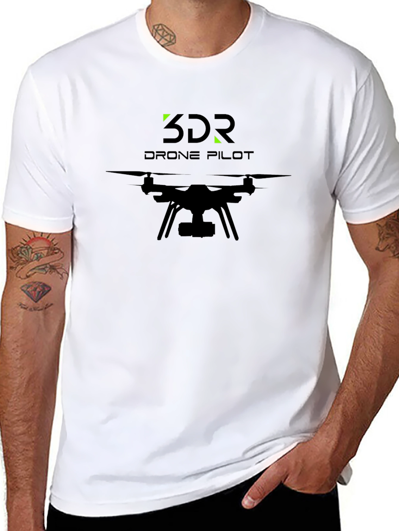 3DR Drone Pilot Black T-Shirt