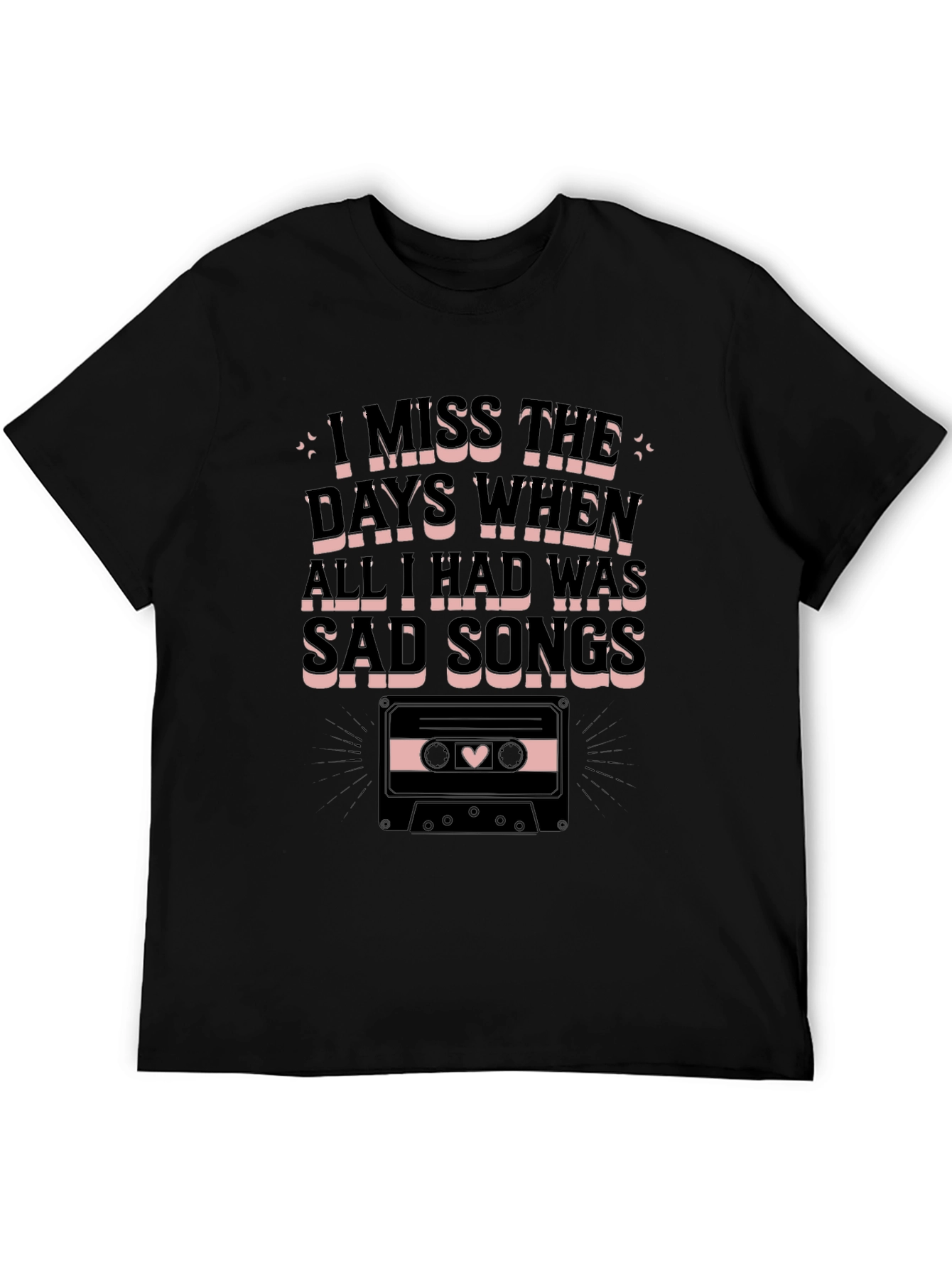 Sad Songs Cassette Graphic Tee - Unisex