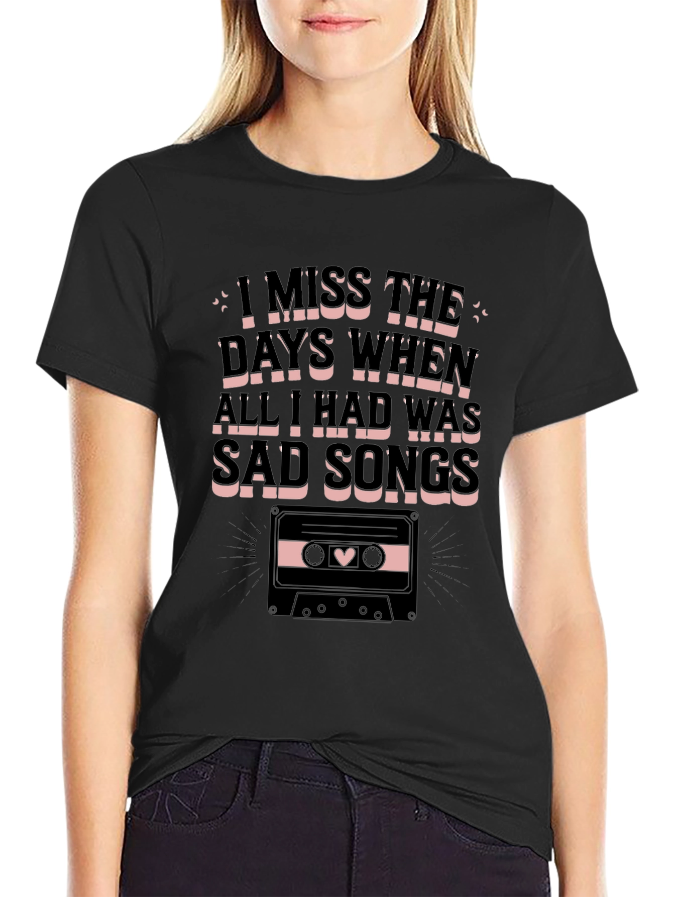 Sad Songs Cassette Graphic Tee - Unisex