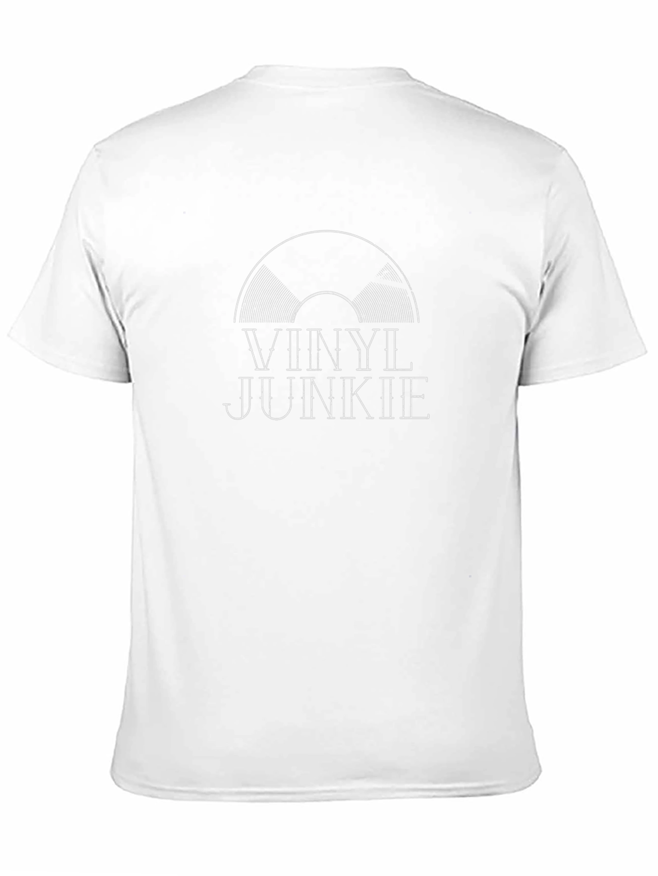 Vinyl Junkie Graphic Tee - Black Music Lover T-Shirt
