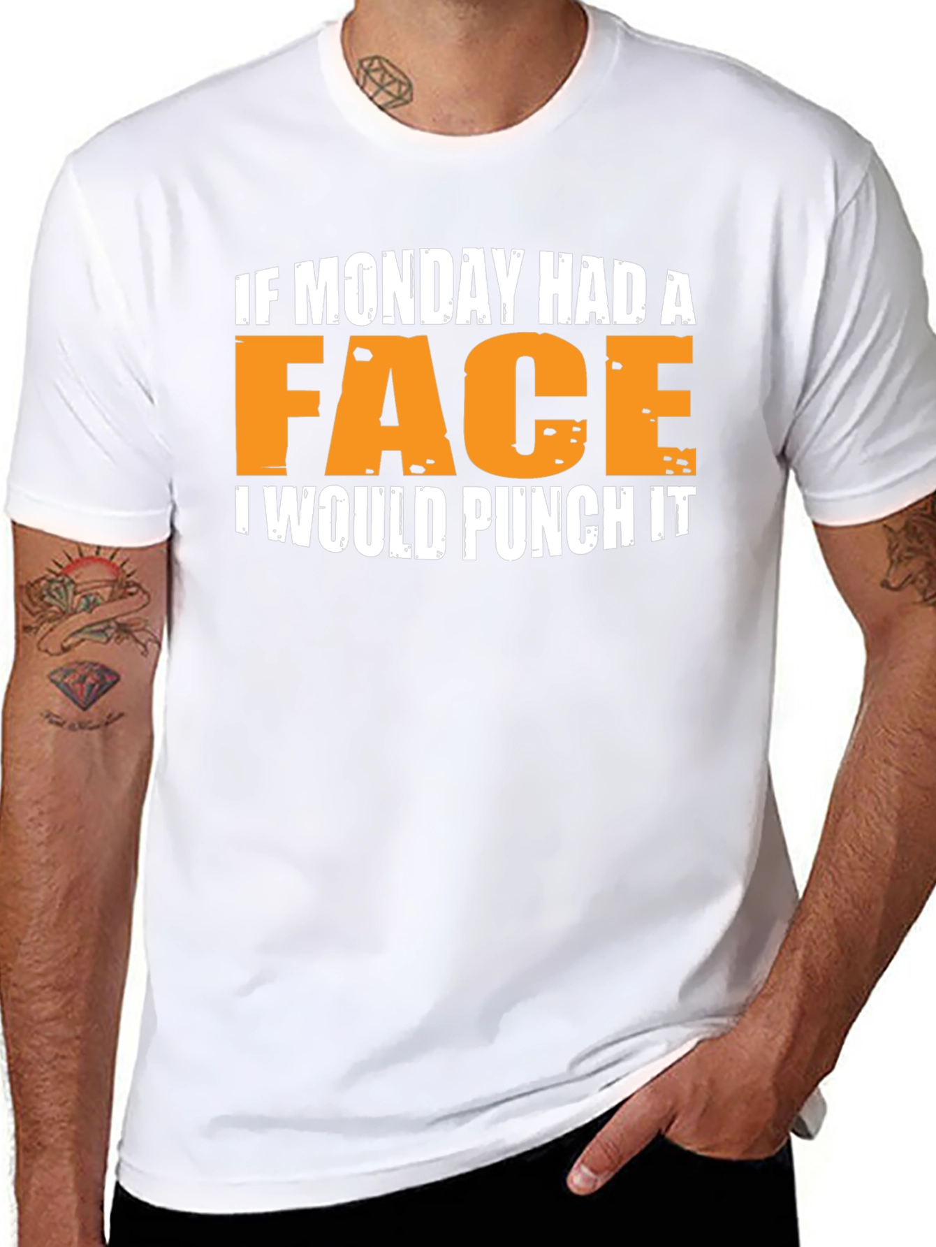 Funny Monday Punch Graphic T-Shirt