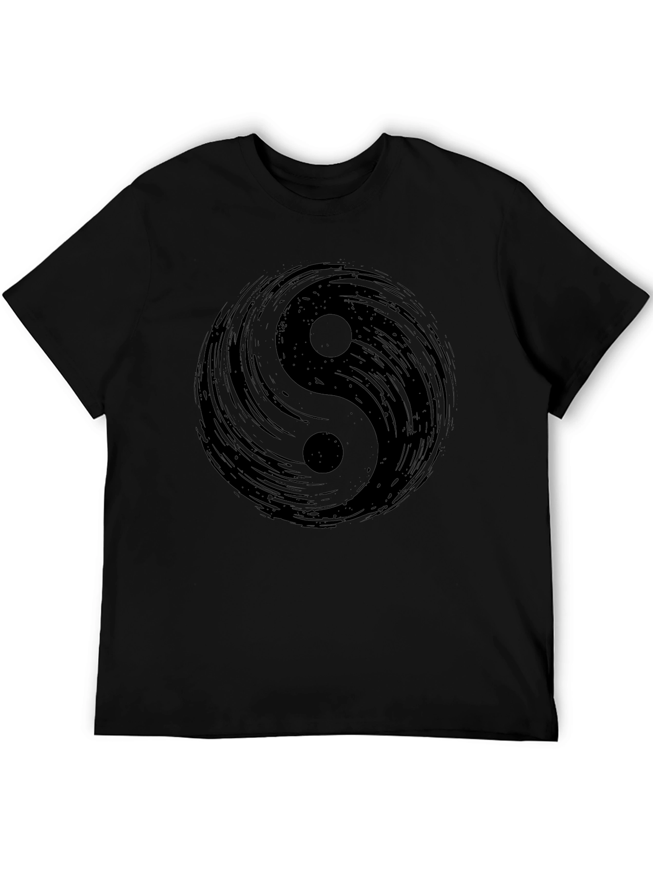 Yin Yang Graphic Black T-Shirt