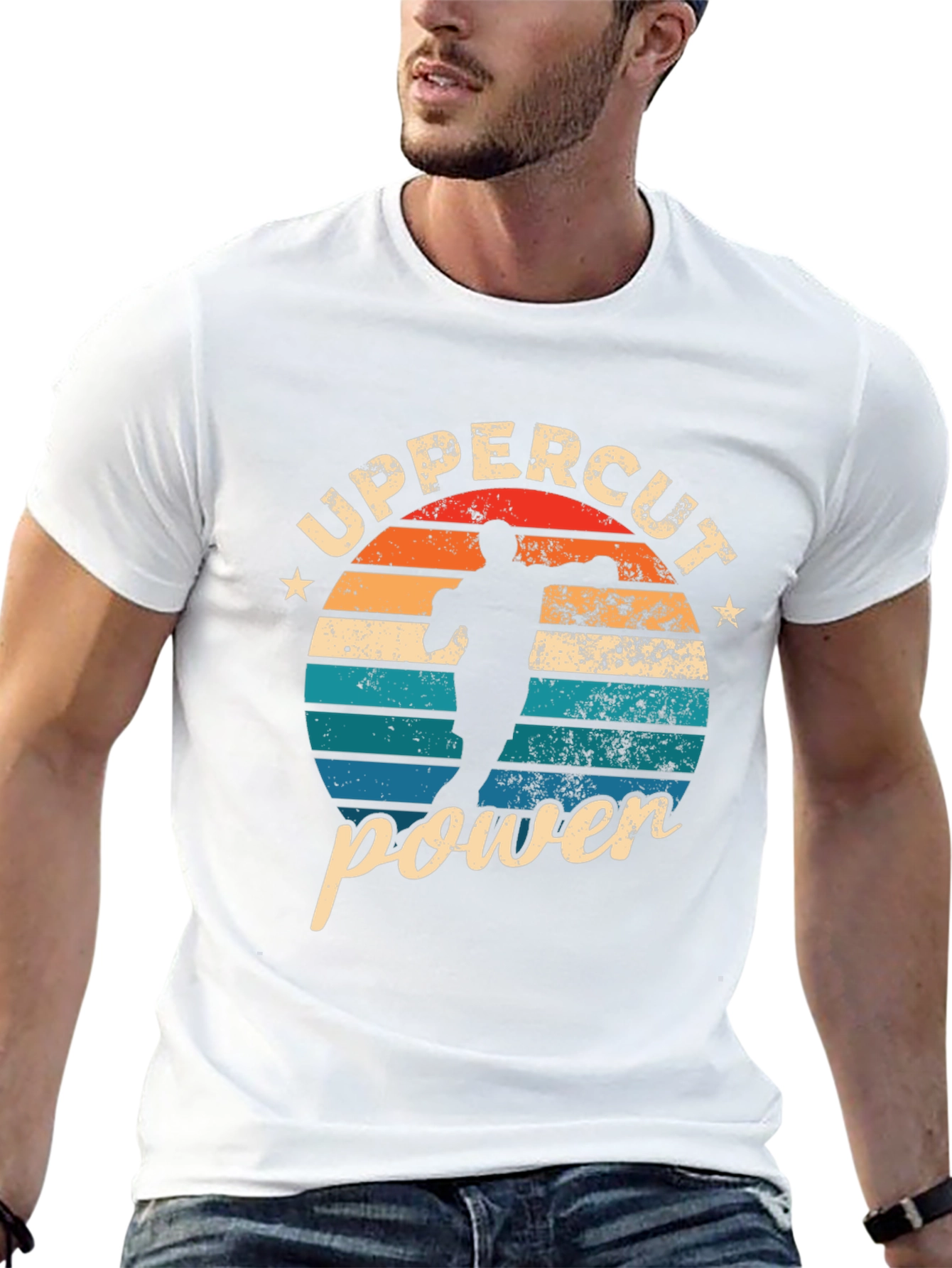 Retro Uppercut Power Graphic T-Shirt