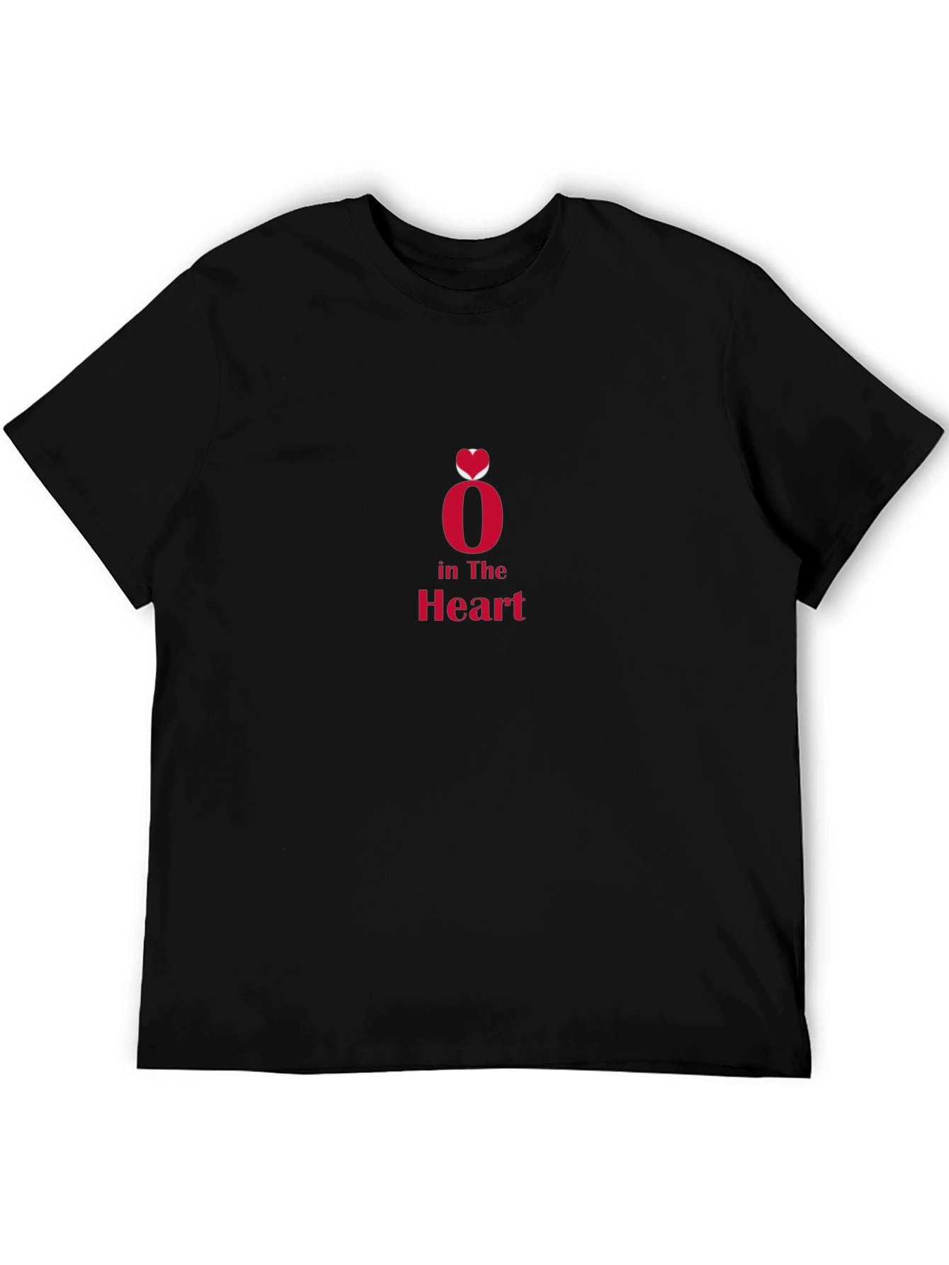 Heart in O Black T-Shirt