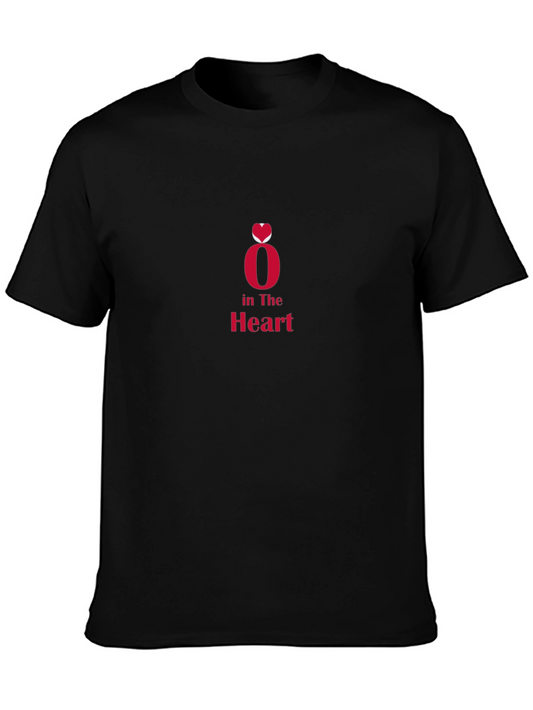 Heart in O Black T-Shirt