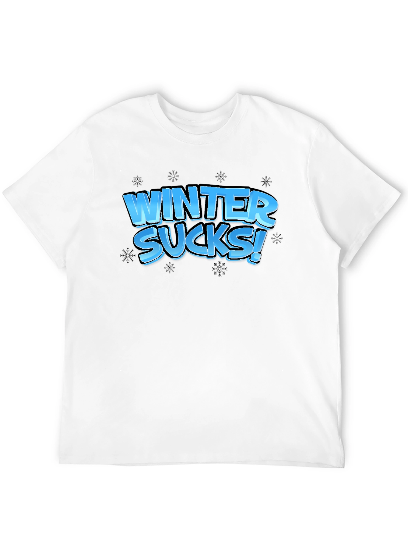 Winter Sucks Black T-Shirt