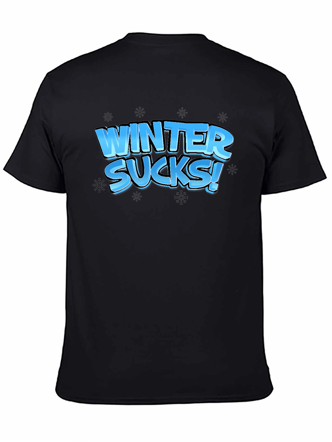 Winter Sucks Black T-Shirt