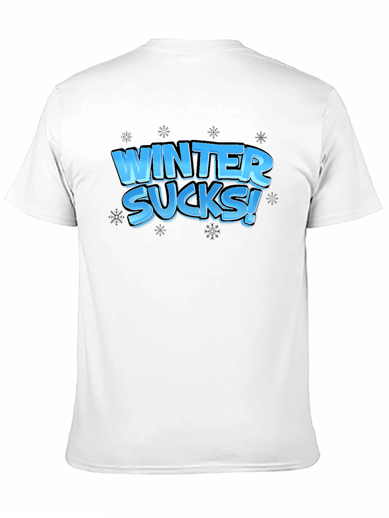 Winter Sucks Black T-Shirt