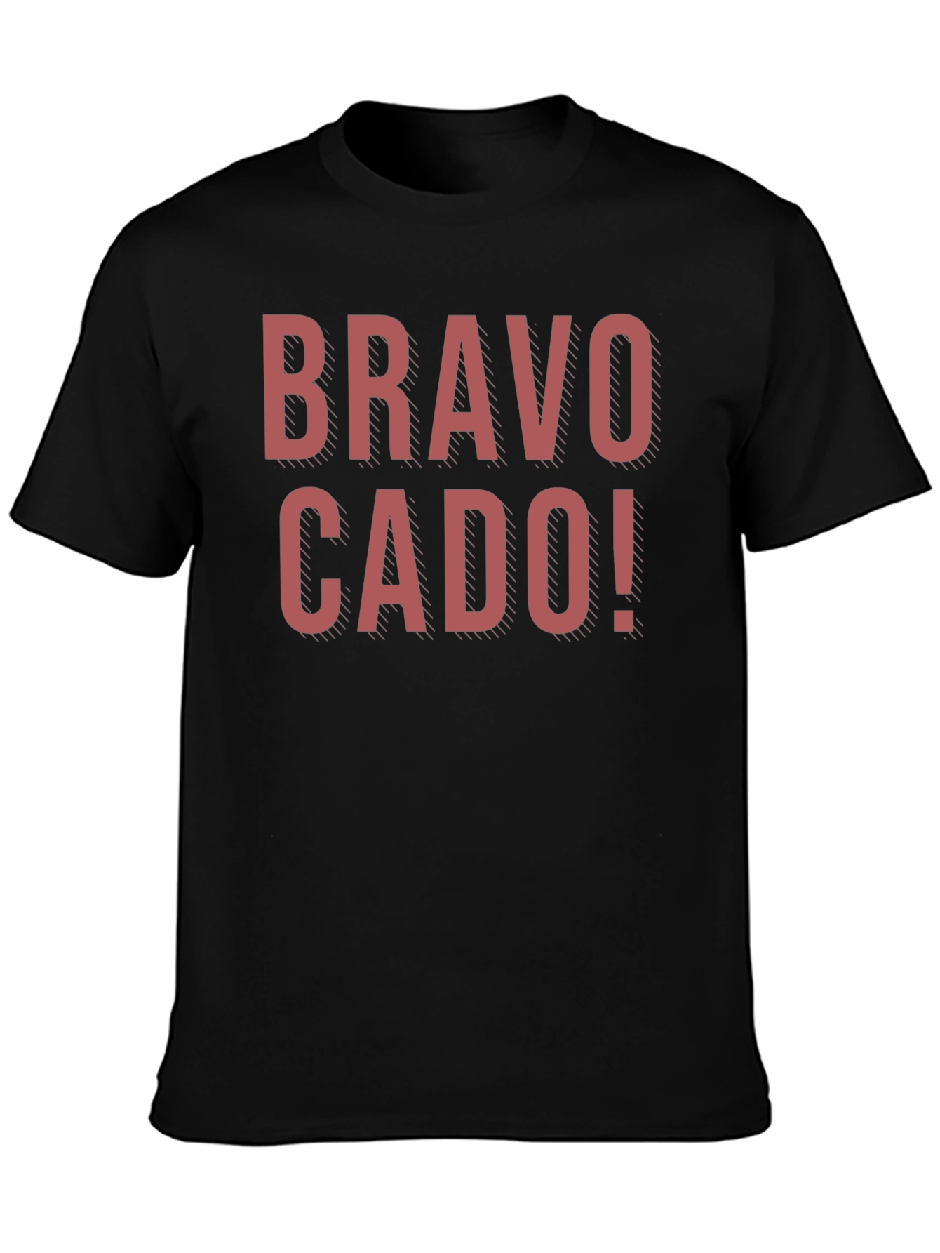 Bravo Cado! Graphic Tee - Soft Black T-Shirt