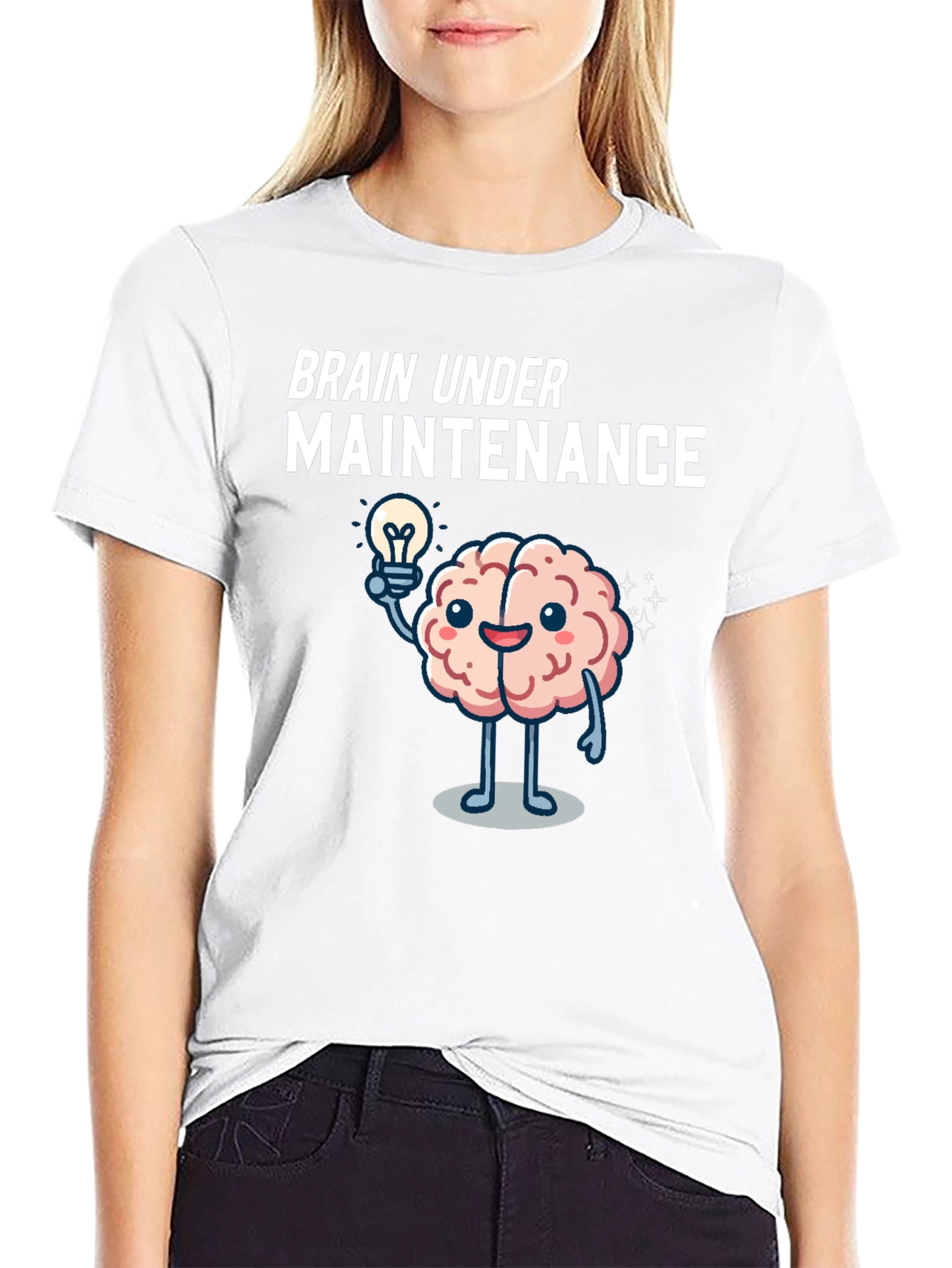 Brain Under Maintenance Graphic T-Shirt