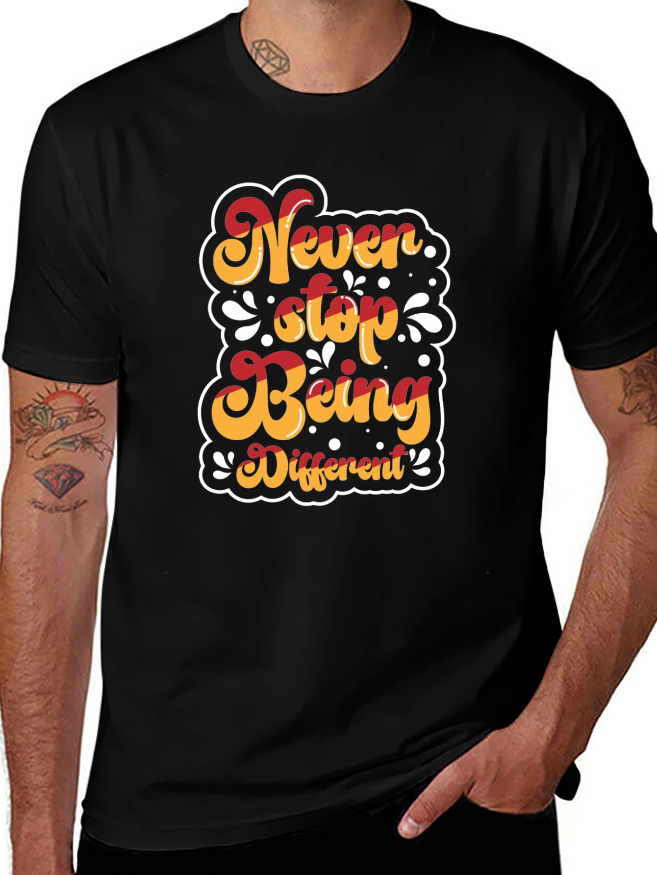 Never Stop Being Different Graphic T-Shirt