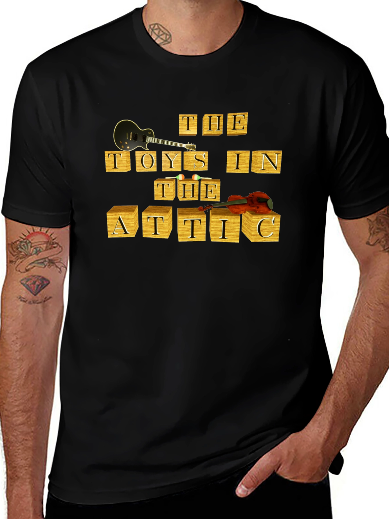 The Toys in the Attic Black Graphic Tee