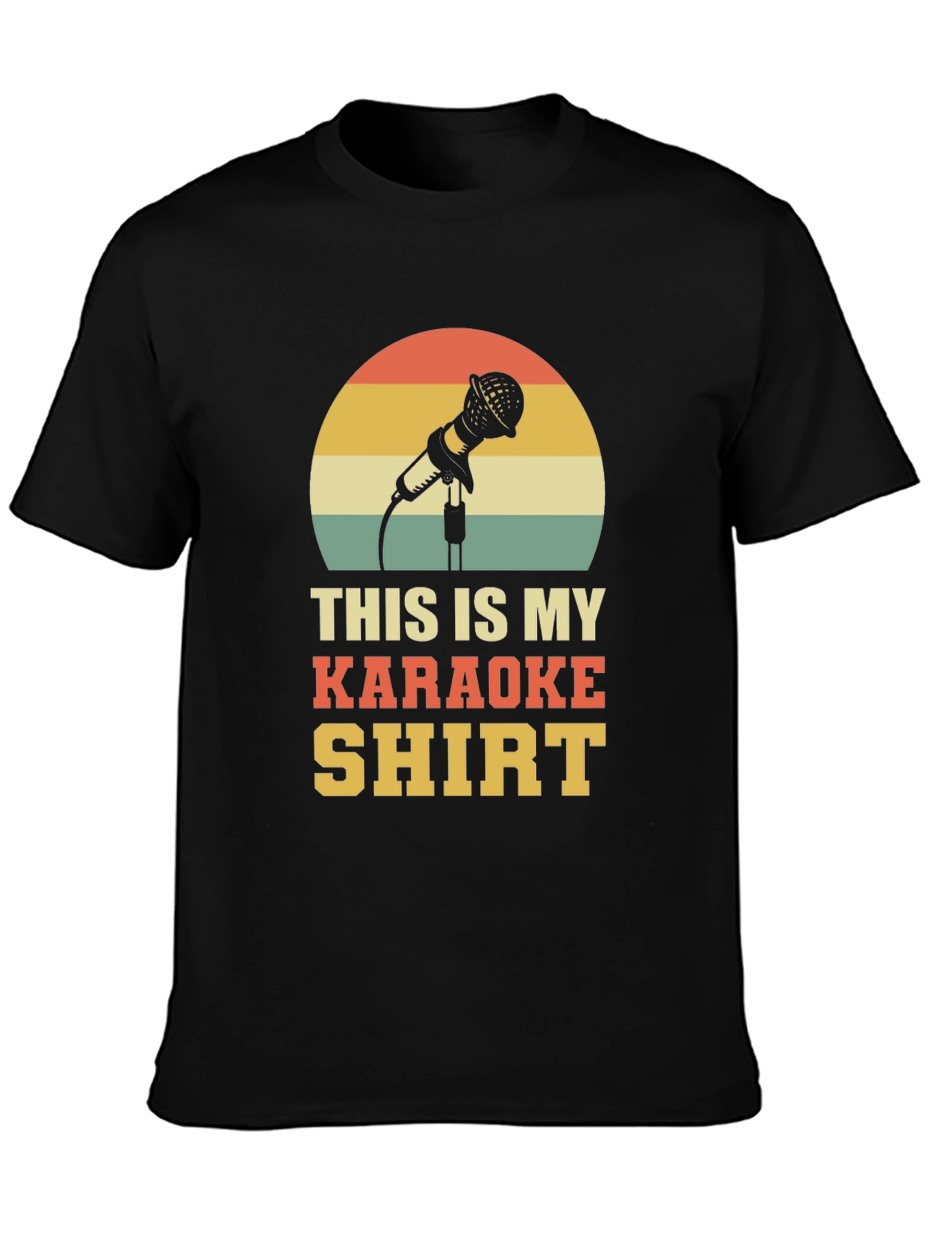 Karaoke Shirt - Retro Microphone Design