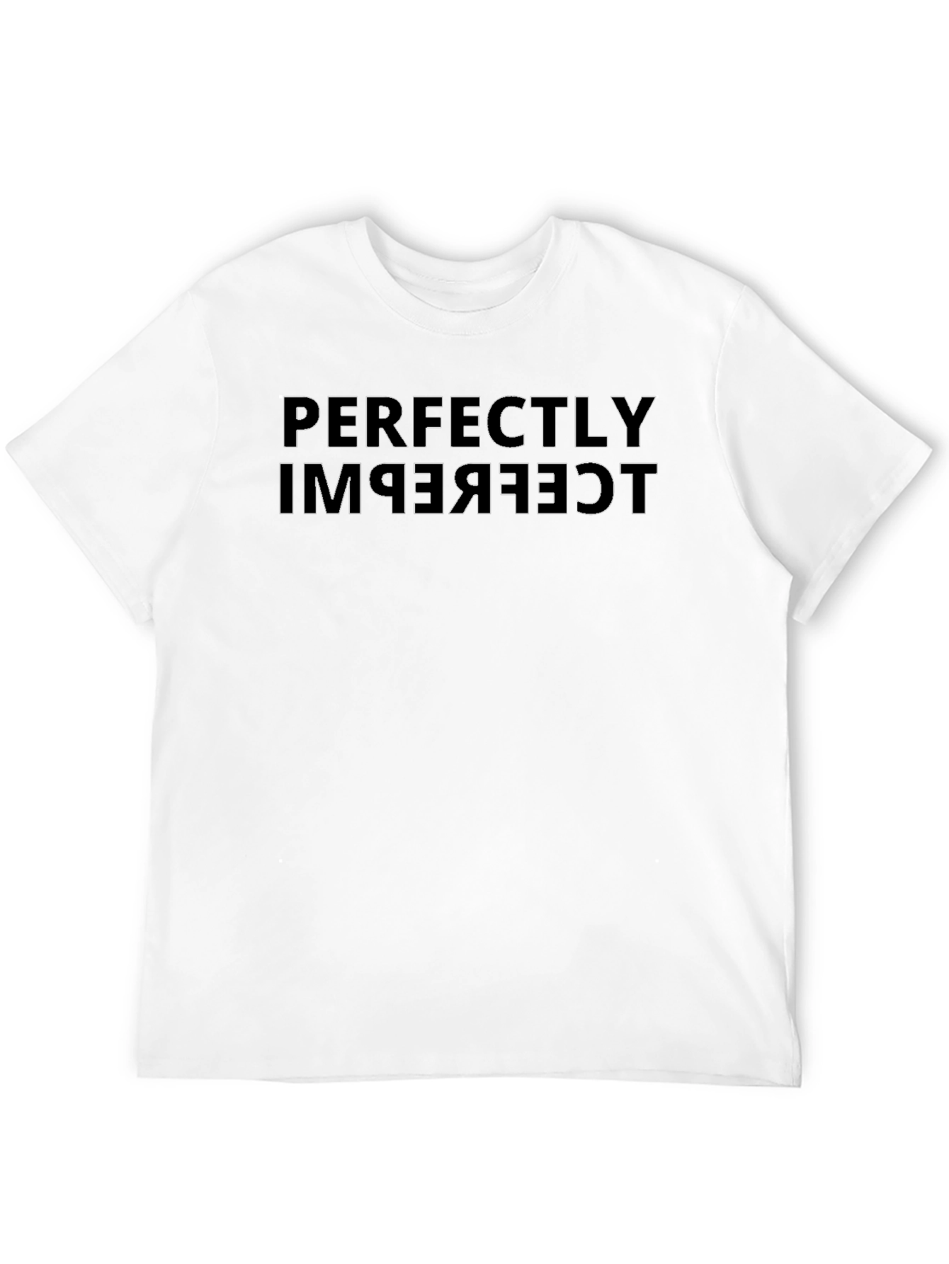 Perfectly Imperfect Graphic Tee - Black