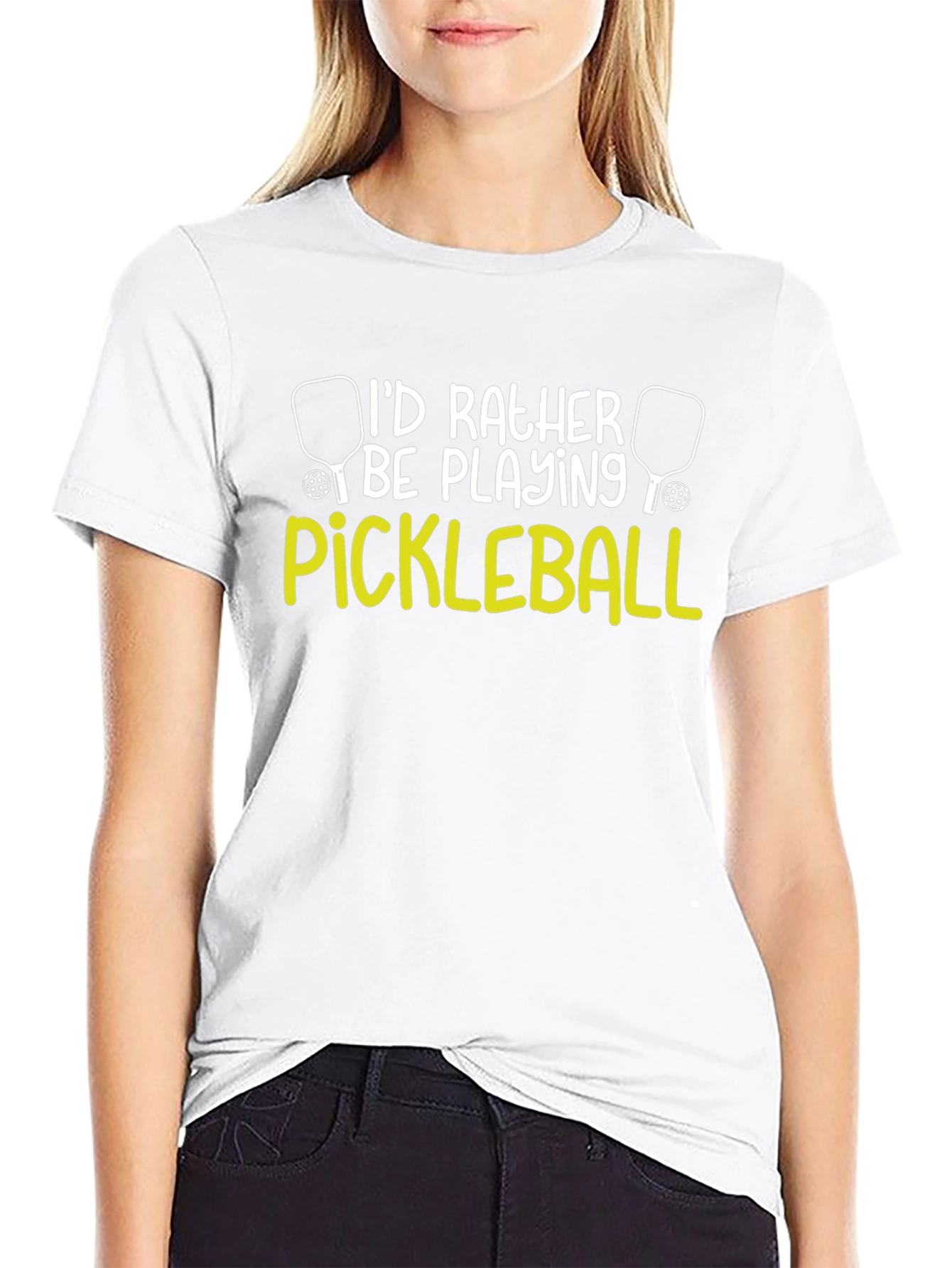 Id Rather Be Playing Pickleball T-Shirt
