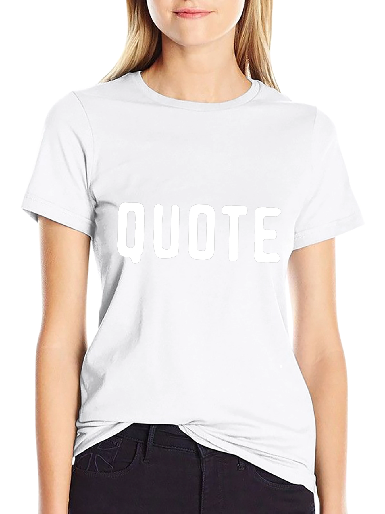 Quote Graphic Black T-Shirt
