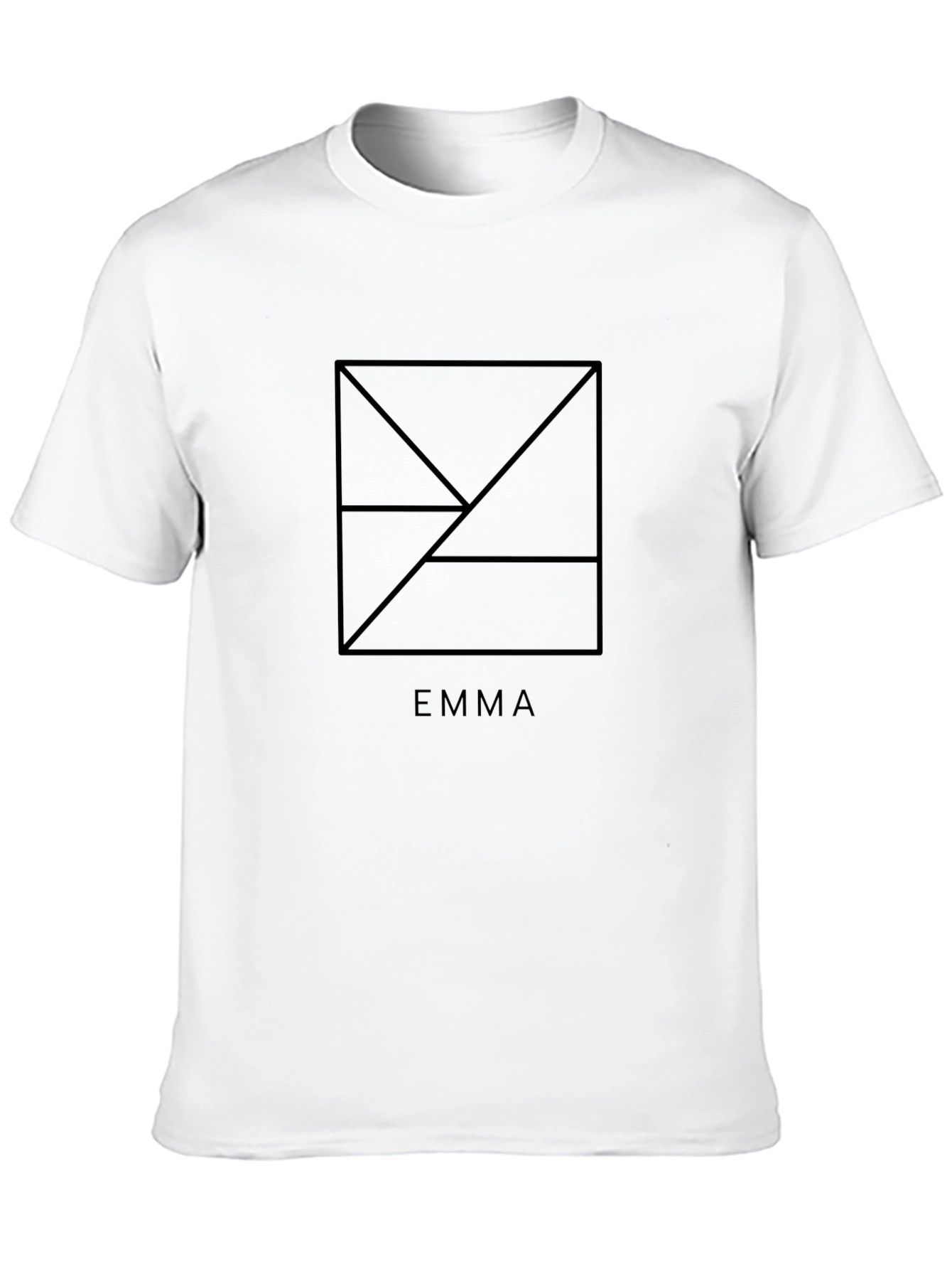EMMA Geometric Black T-Shirt