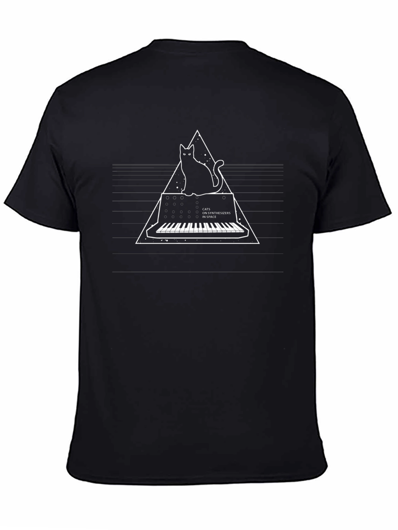 Cats on Synthesizers in Space Graphic T-Shirt