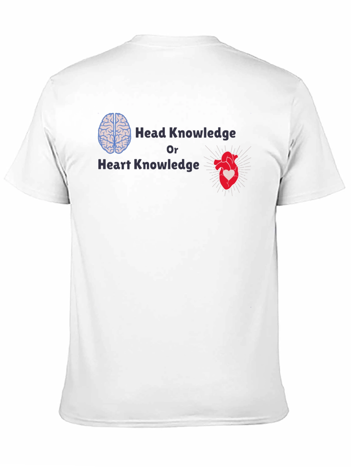 Head or Heart Knowledge Graphic T-Shirt