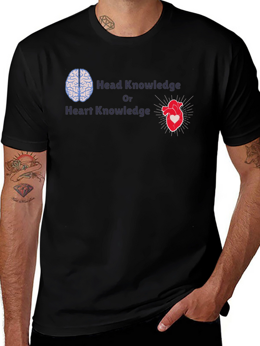 Head or Heart Knowledge Graphic T-Shirt