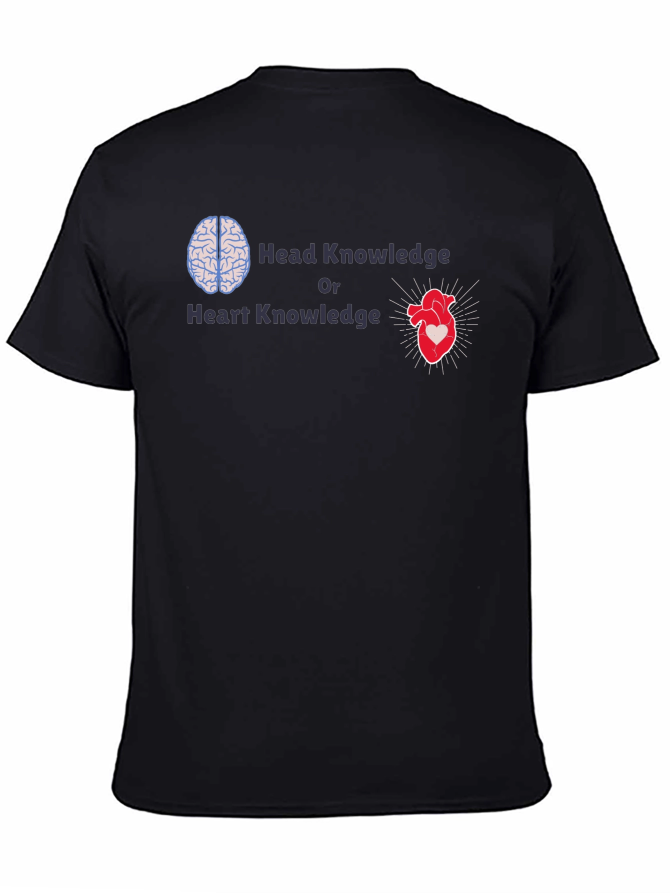 Head or Heart Knowledge Graphic T-Shirt