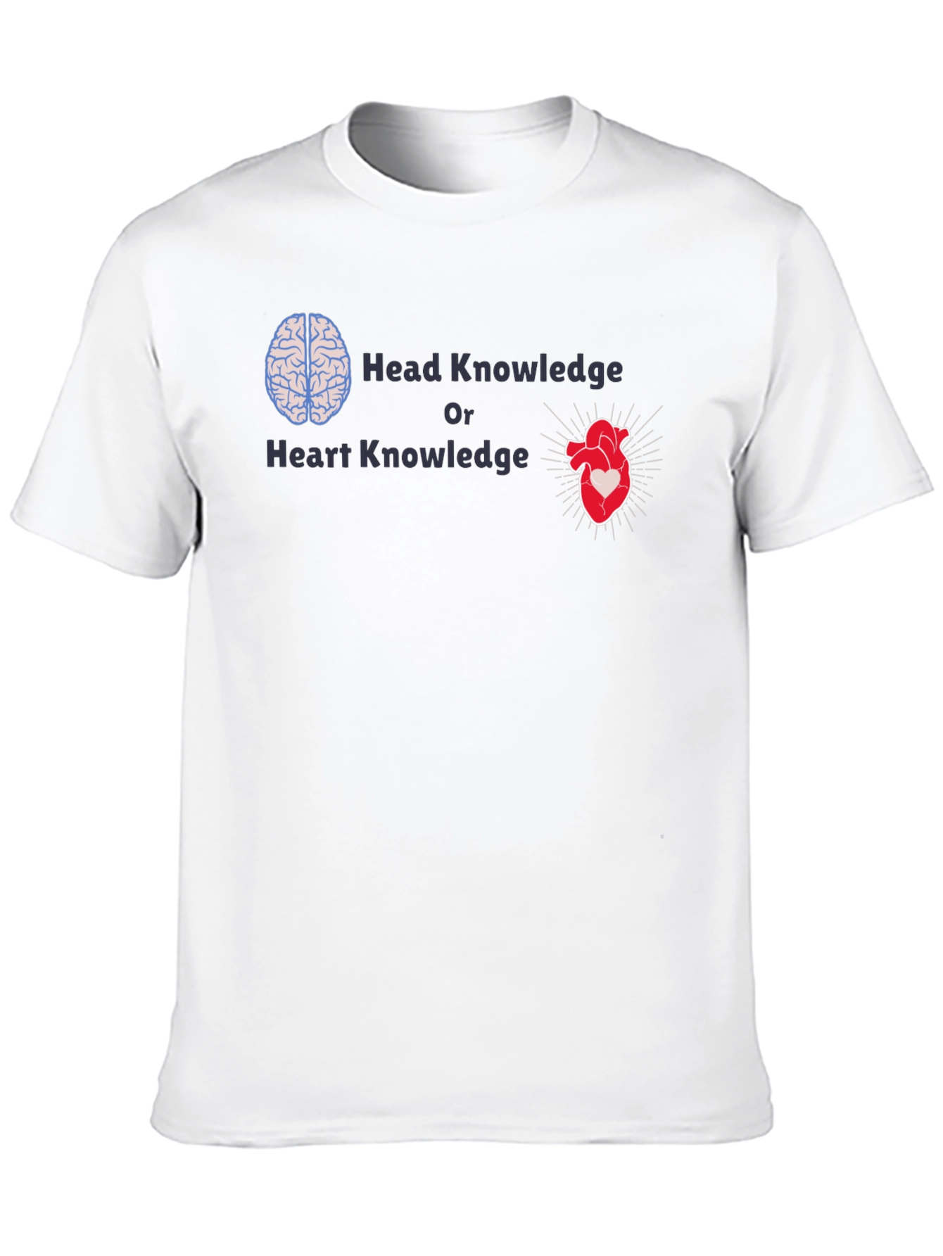 Head or Heart Knowledge Graphic T-Shirt
