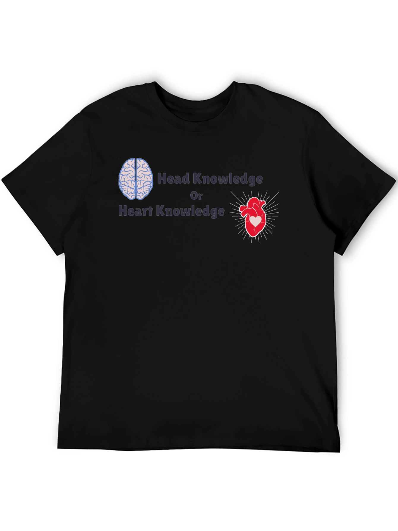 Head or Heart Knowledge Graphic T-Shirt