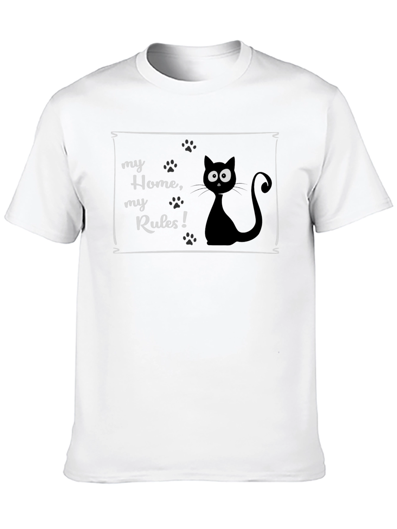 My Home My Rules Cat T-Shirt