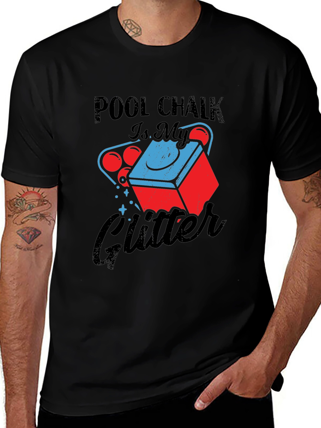 Pool Chalk is My Glitter Graphic Tee