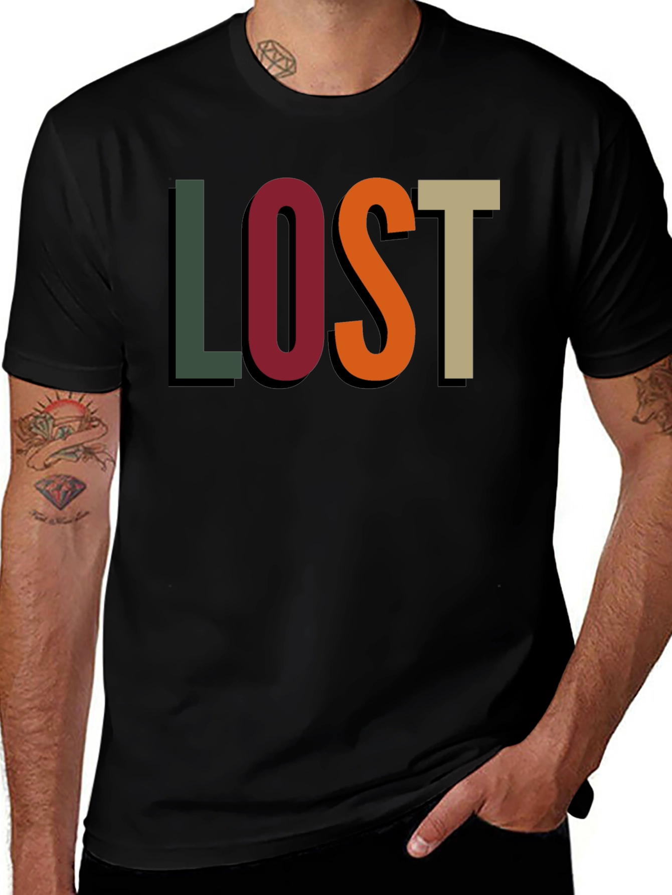 Lost Graphic T-Shirt - Mens Fashion Tee