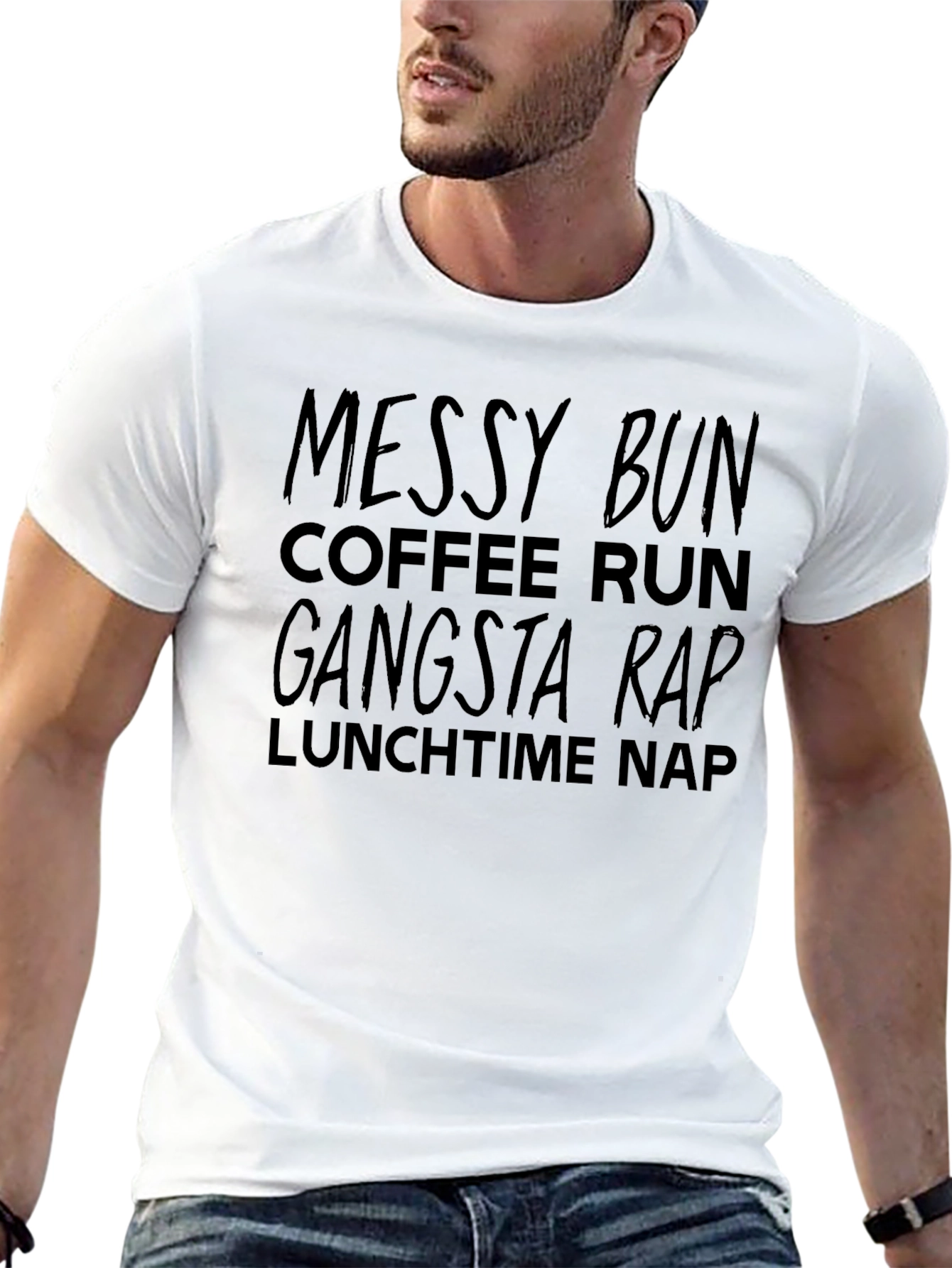 Messy Bun Coffee Run Graphic Tee