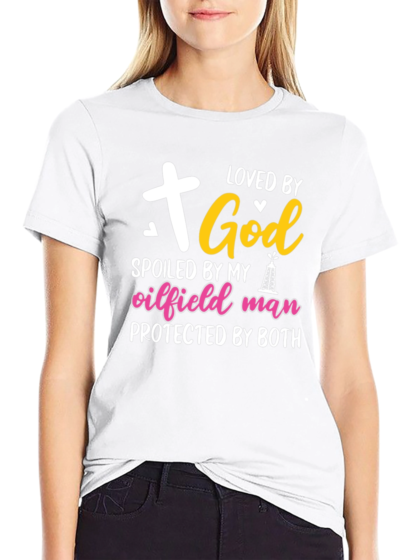 Loved by God Oilfield Man Tee