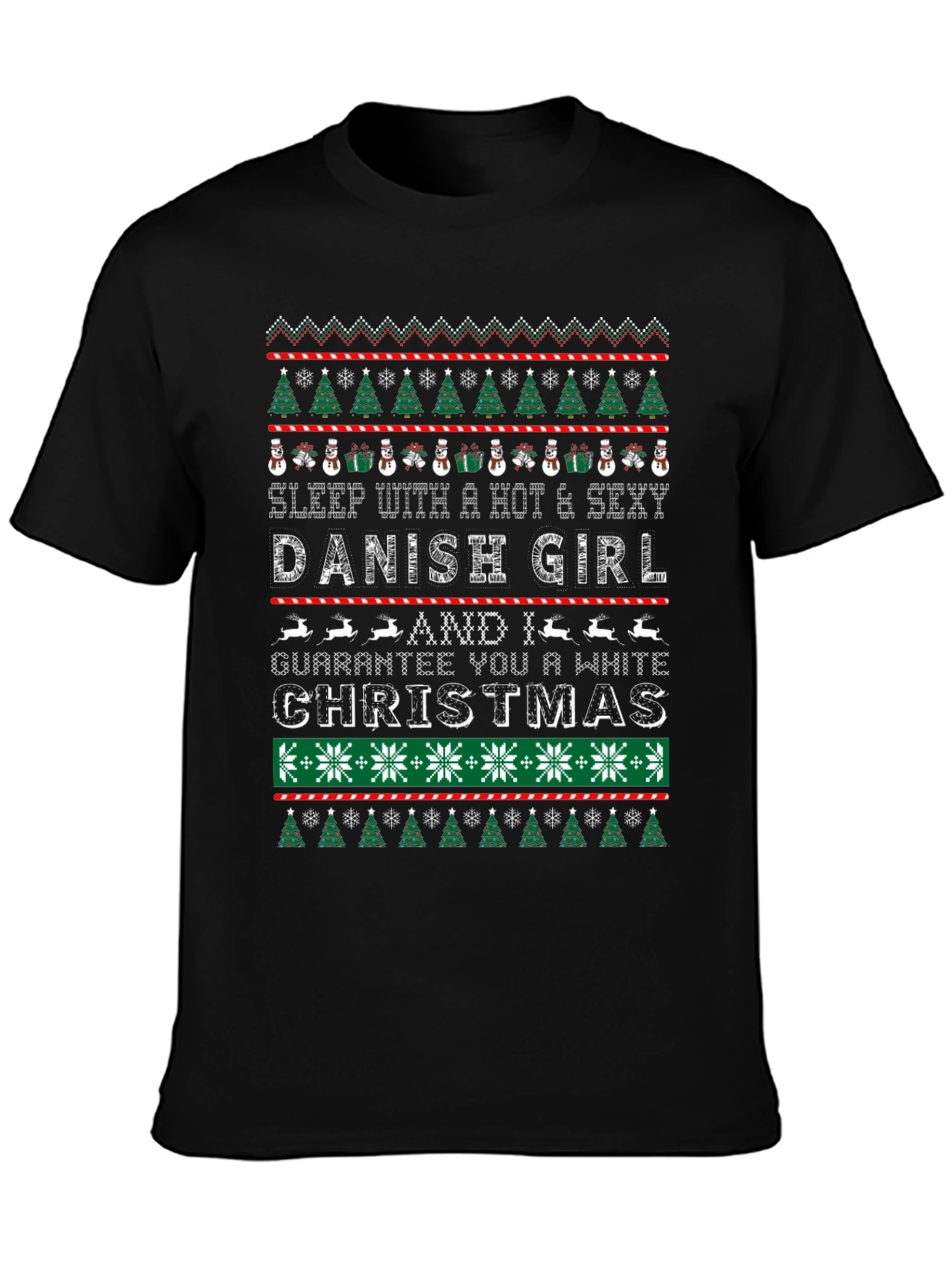 Hot Danish Girl Christmas Sweater T-Shirt