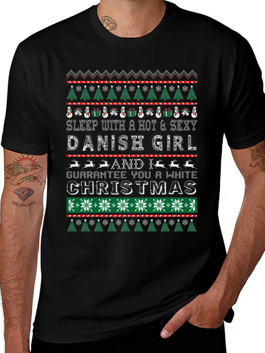 Hot Danish Girl Christmas Sweater T-Shirt