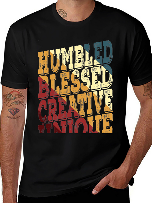 Humbled Blessed Creative Unique Retro Tee