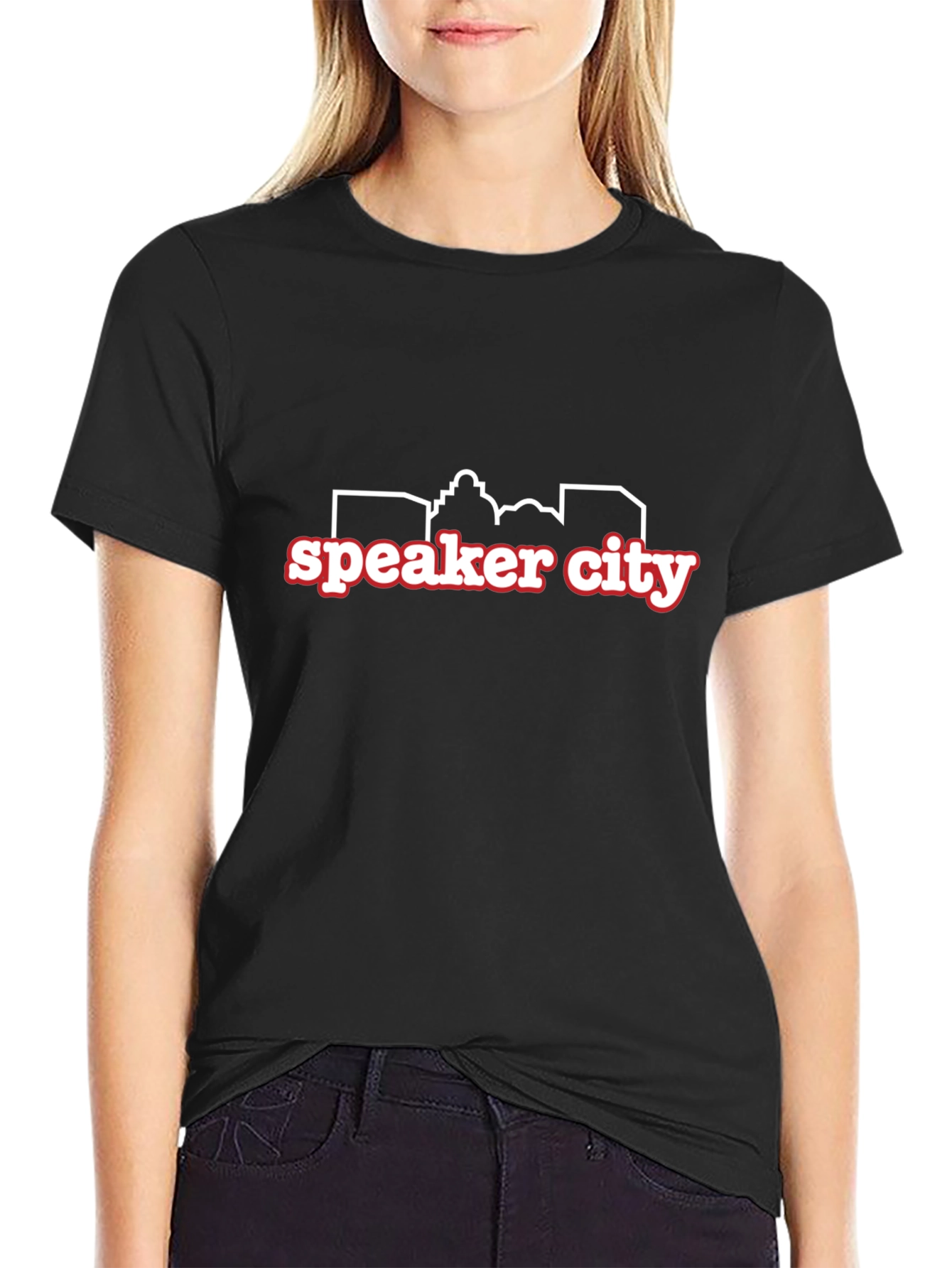 Speaker City Graphic T-Shirt - Black