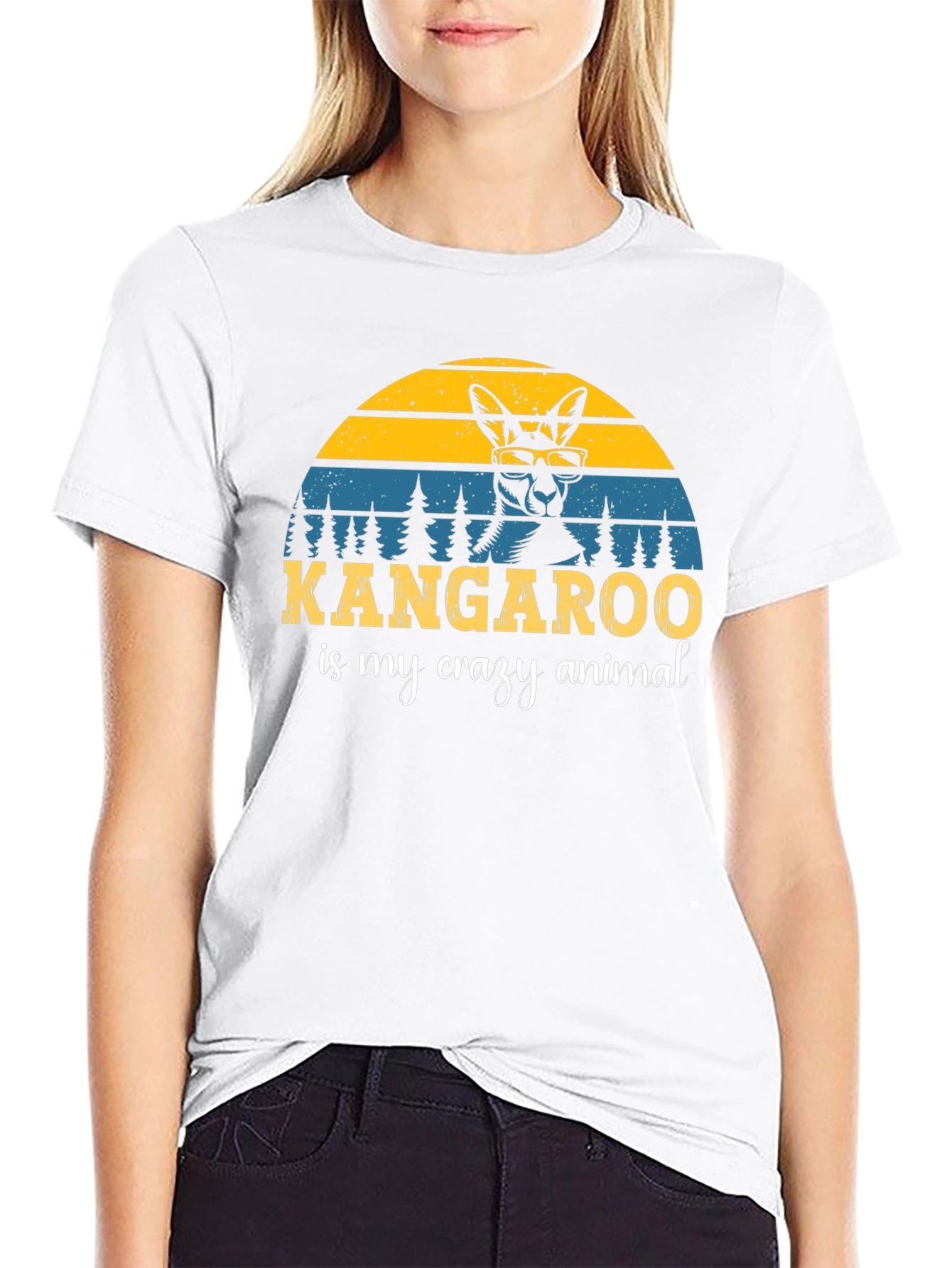 Kangaroo is My Crazy Animal T-Shirt