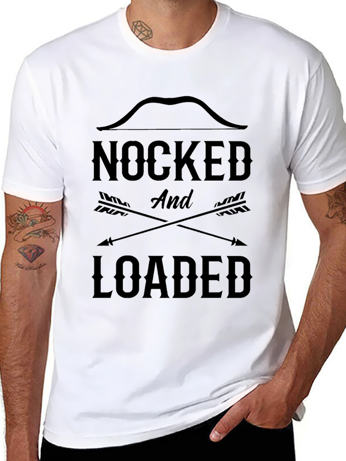 Nocked and Loaded Graphic Tee - Black