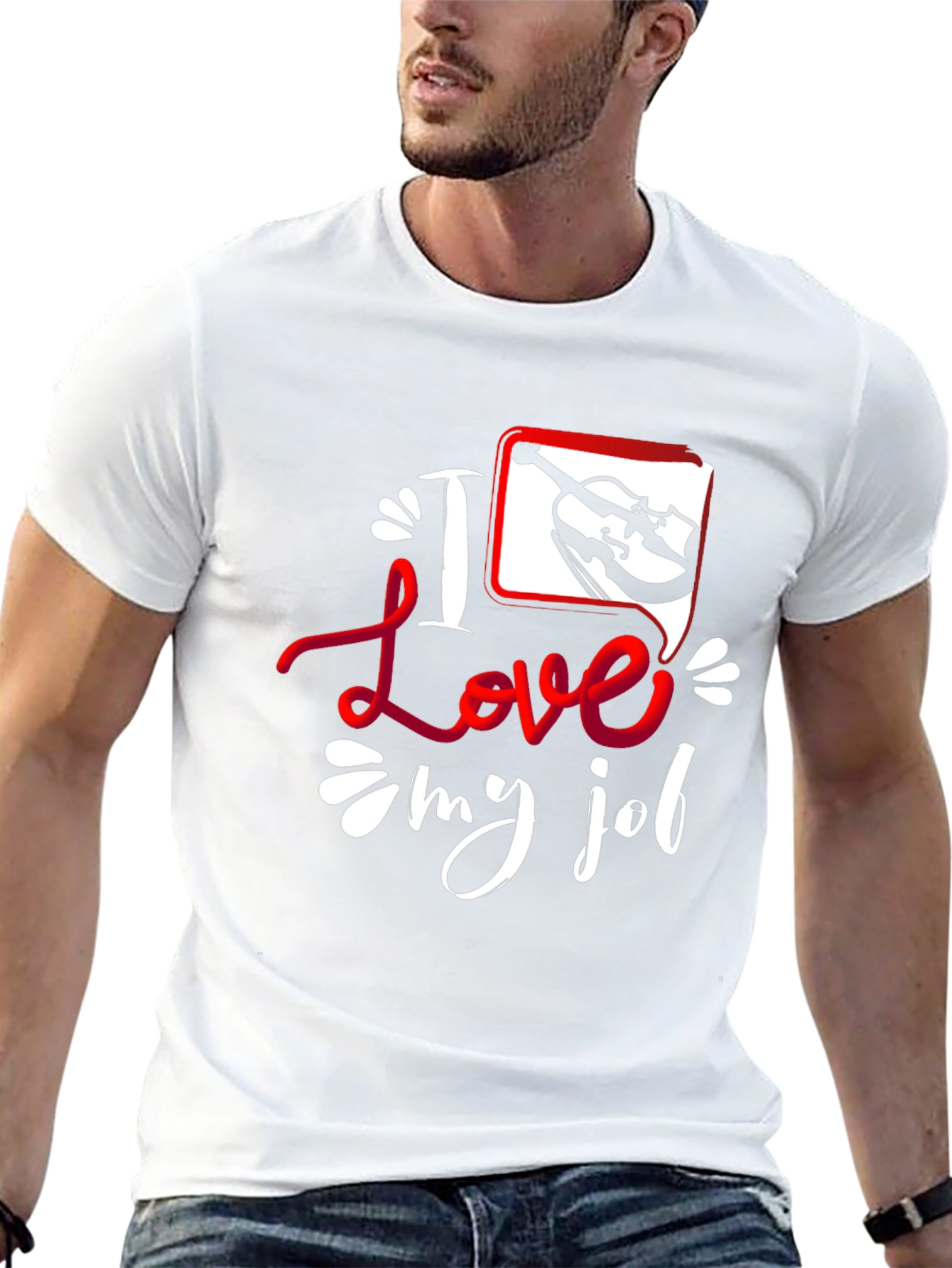 I Love My Job Violin T-Shirt - Musician Tee