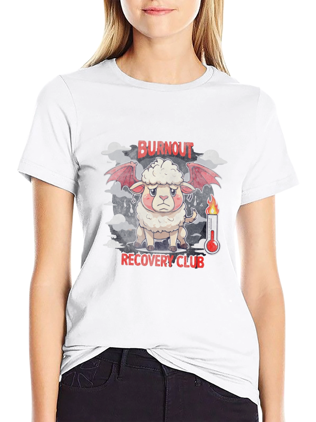 Burnout Recovery Club Graphic Tee - Black