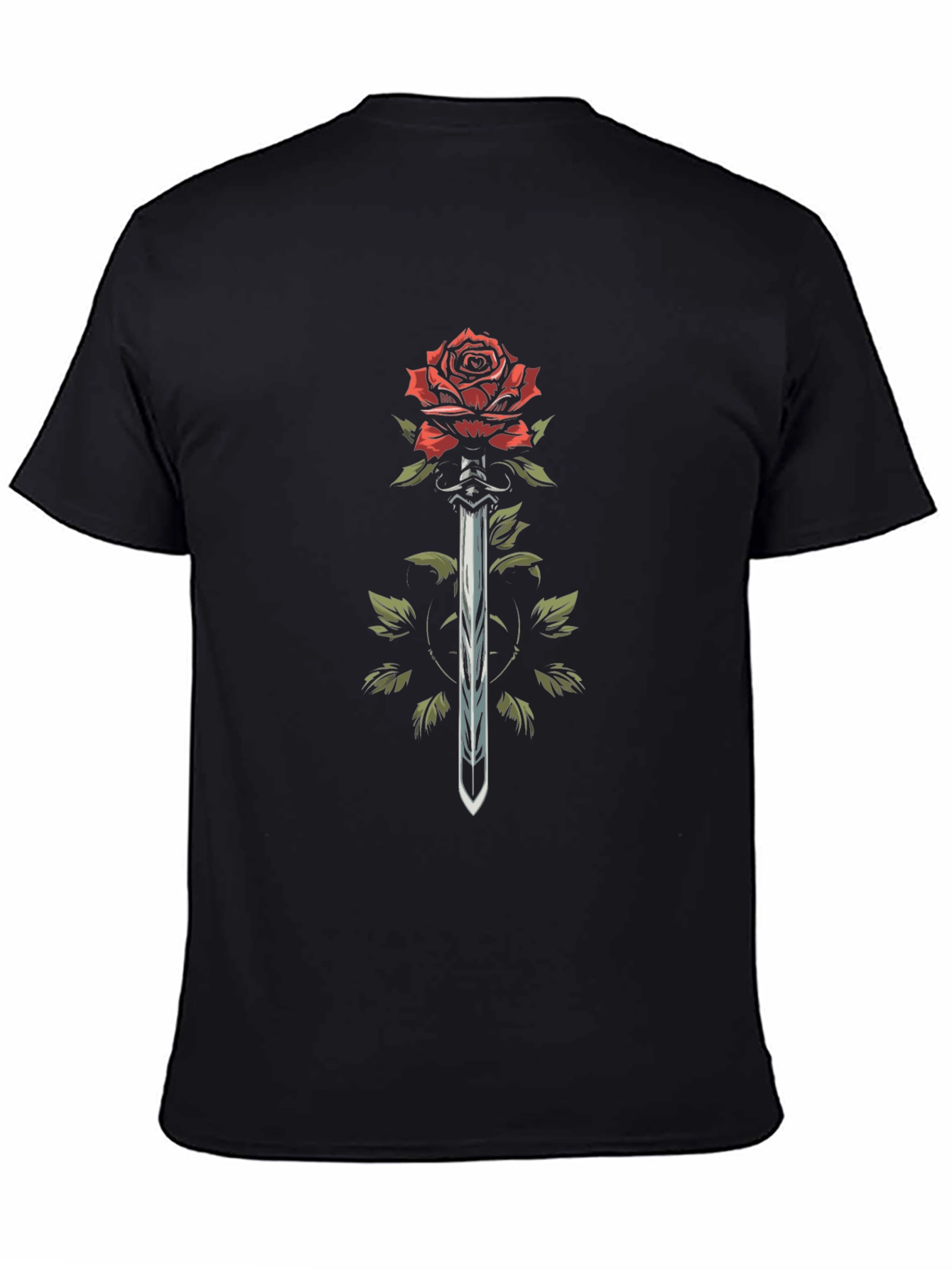 Rose and Sword Graphic T-Shirt