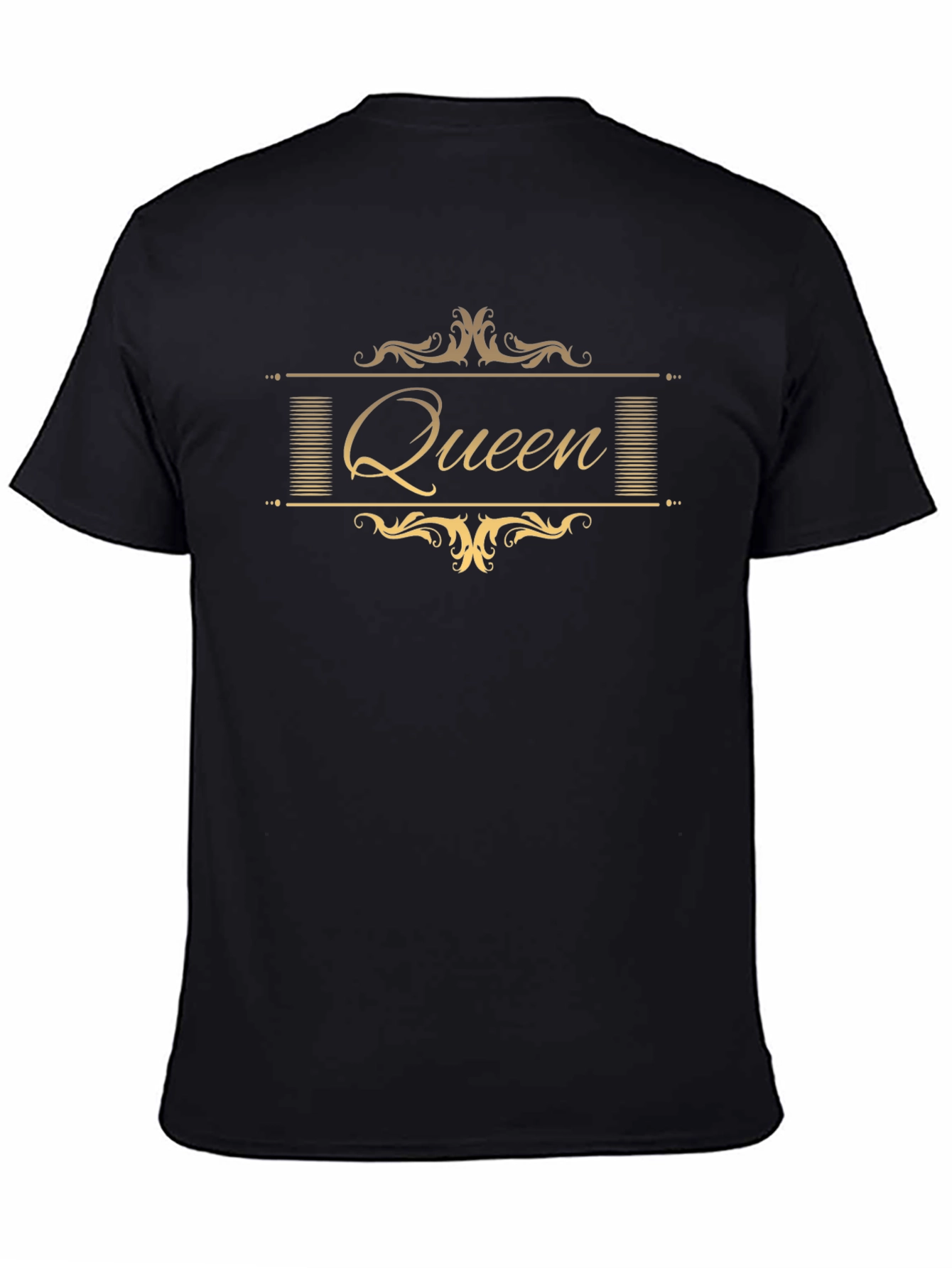 Queen Graphic Print Black T-Shirt
