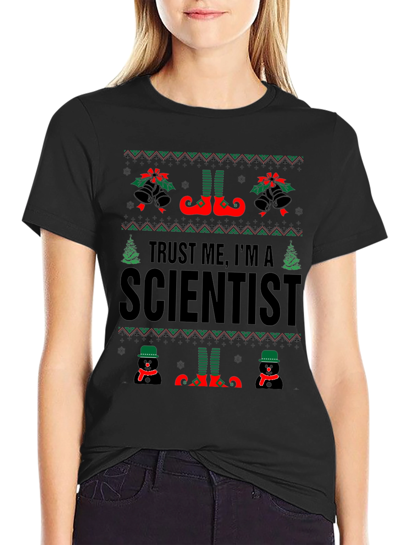 Trust Me Im A Scientist Christmas T-Shirt
