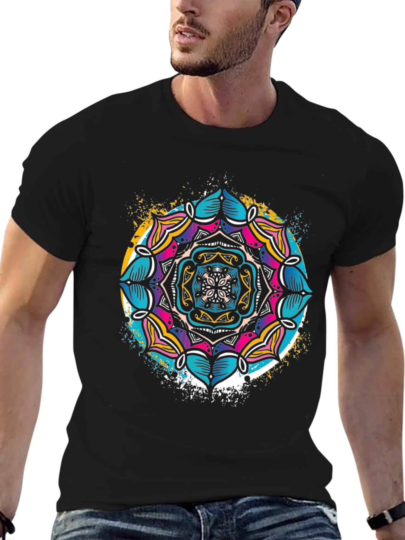 Mandala Print Tee - Stylish Graphic T-Shirt