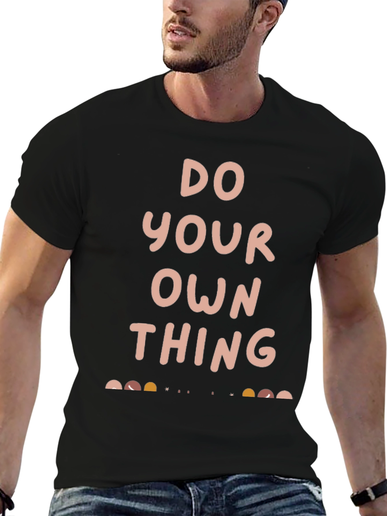 Do Your Own Thing Black Graphic Tee