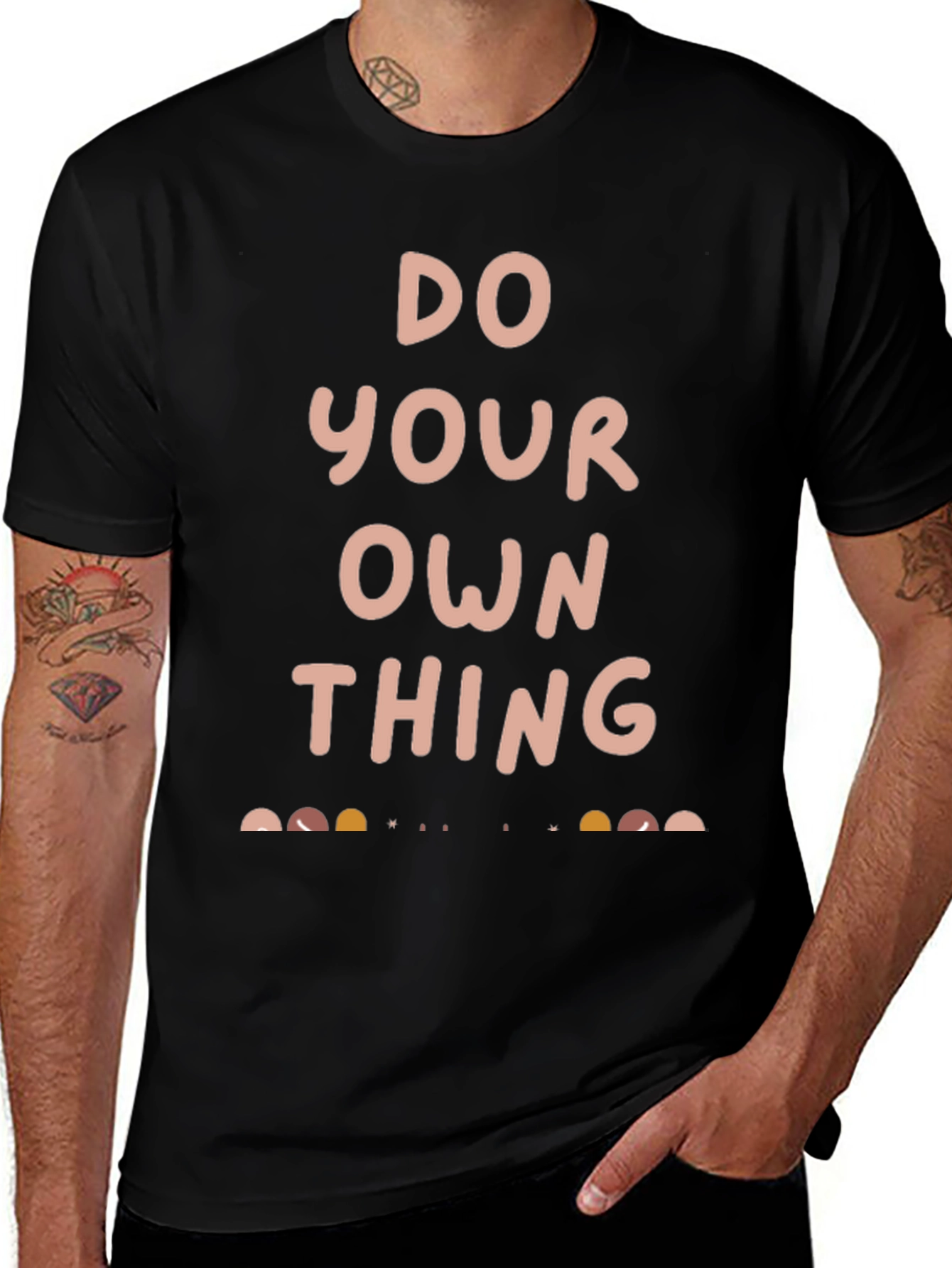 Do Your Own Thing Black Graphic Tee